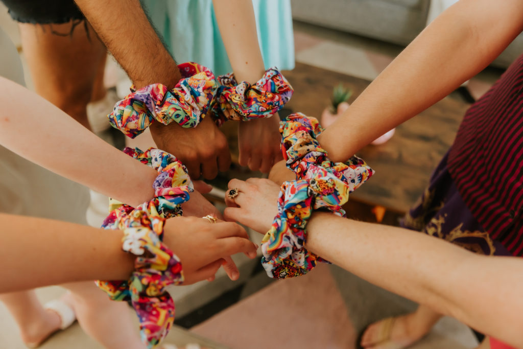 Matching Scrunchies for Bachelorette Party